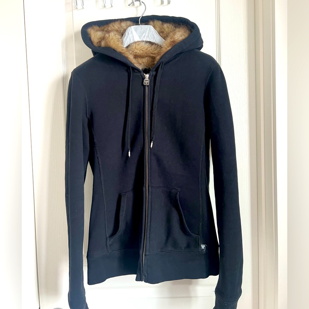 TNA Faux Fur Hoodie